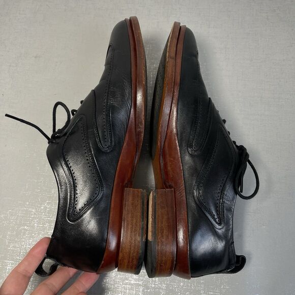 Cole Haan Men\'s 8.5 M Black Leather Washington Grand 2.0 Oxford Shoes C28182 main image 4